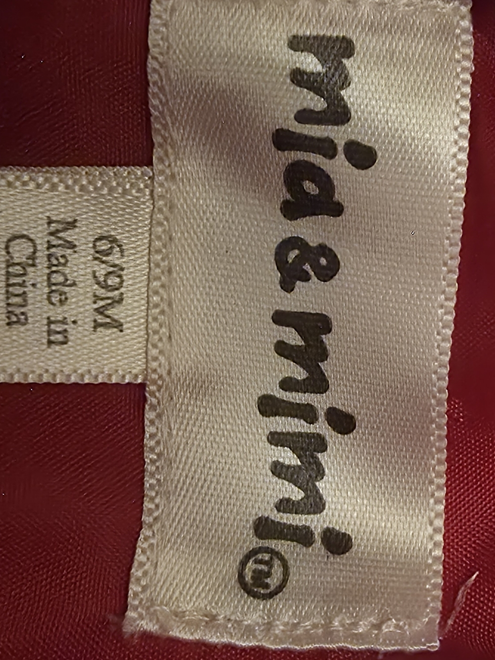 Mia & Mimi Girls Red and White Sparkle Tulle Party Dress - Picture 4 of 9
